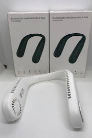 Портативный шейный вентилятор двойное охлаждение Neck Fan R-8
