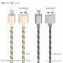 Кабель Borofone BX9 MagicSync USB - micro USB, 1 м золотой