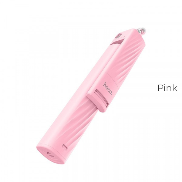 Монопод для Iphone Hoco K8 Starry mini wired, lightning, розовый