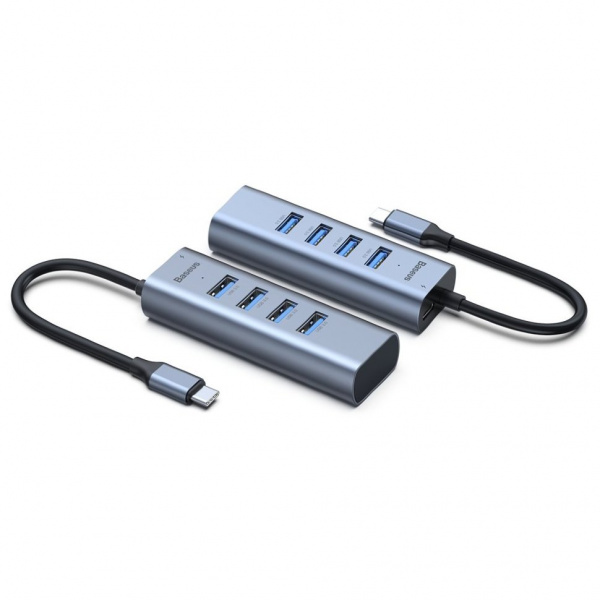 Хаб Baseus Enjoy AHUB-Q0G, 5 разъемов, USB Type-C - USB 3.0