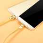 Кабель Hoco U14 Steel man, USB - USB Type-C, 1.2 м, розовый