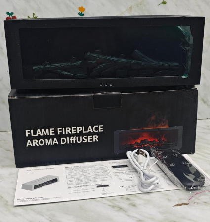 Увлажнитель воздуха с эффектом пламени Flame fireplace aroma diffuser 