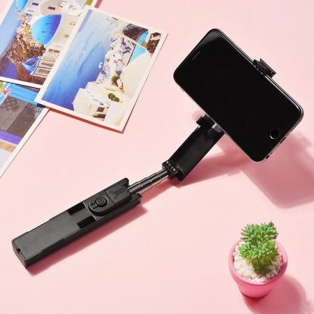 Монопод для селфи Borofone BY4, Bluetooth, черный