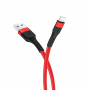 Кабель Hoco X34, lightning, 1 м, красный