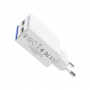 Зарядное устройство BOROFONE BA35 Brilliant 2*USB, 2.1A, белый