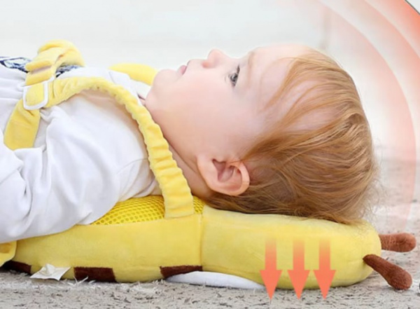 Защитный детский рюкзакчок для малыша Baby Head Protect Anti-Fall Bee Headrest Pillow