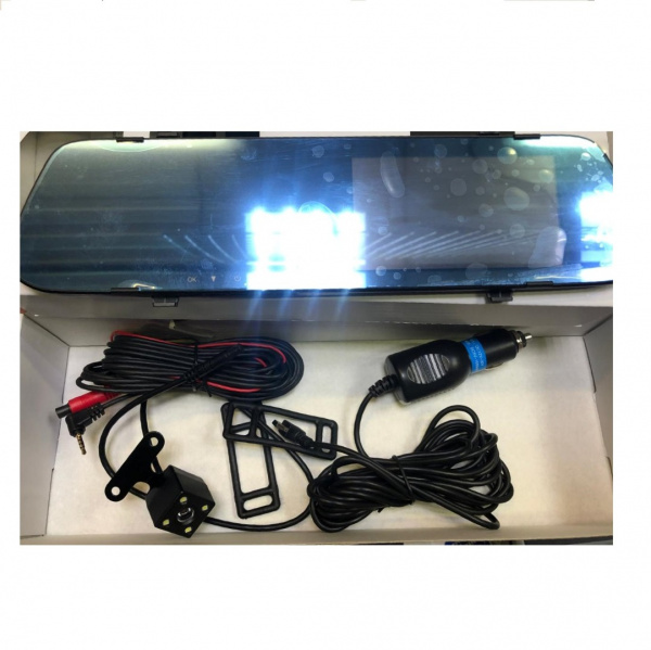 Автомобильный видеорегистратор зеркало HD Touch Dual Lens Driving Recorder