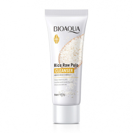 Пенка для умывания с экстрактом риса Bioaqua Rice Raw Pulp Lotion