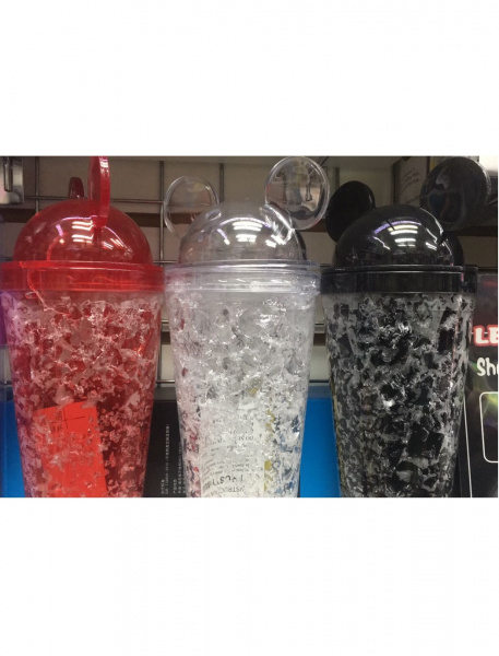 Бутылка Микки Маус Ice Cup с трубочкой
