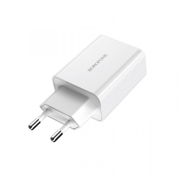 Сетевое зарядное устройство Borofone BA21A QC 3.0, 1 USB, 3А, Quick charge 3.0