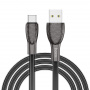 Кабель hoco U52 Bright, USB - USB Type-C, 1.2 м, черный