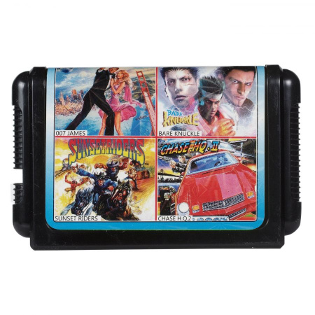 Картридж 16 bit для Sega Mega Drivi 4 в 1