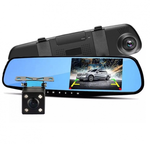 Видеорегистратор зеркало с камерой Vehicle Blackbox DVR Full HD