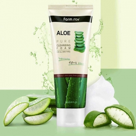Пенка для умывания FarmStay Aloe Pure Cleansing Foam