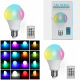 Умная светодиодная лампа с пультом LED RGB BULB