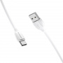 Кабель Borofone BX19 Benefit, USB - USB Type-C, 1 м, белый