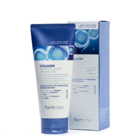 Коллагеновый пилинг-скатка Farmstay Collagen Water Full Moist Peeling Gel