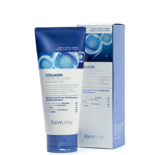 Коллагеновый пилинг-скатка Farmstay Collagen Water Full Moist Peeling Gel