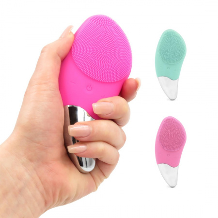 Электрическая силиконовая массажная щётка для чистки лица Sonic Facial Brush
