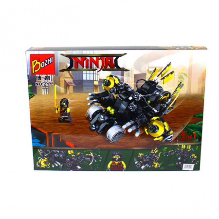 Конструктор Ниндзя Робот землетрясений 2 в 1 670 деталей