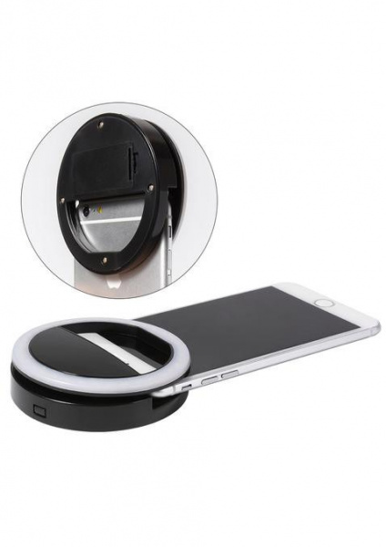 Светодиодное кольцо для селфи Selfie Ring на батарейке