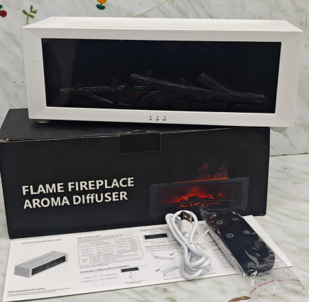 Увлажнитель воздуха с эффектом пламени Flame fireplace aroma diffuser 
