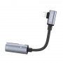 Адаптер аудио-переходник Hoco LS18 для Apple, серый