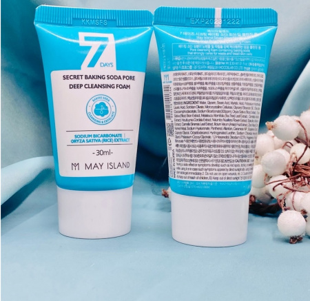 Пенка для умывания с содой May Island 7 Days Secret Baking Soda Pore Deep Cleansing Foam