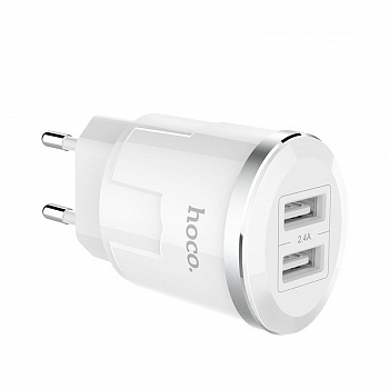 Сетевое зарядное устройство Hoco C38A, 2 USB, 2.4А