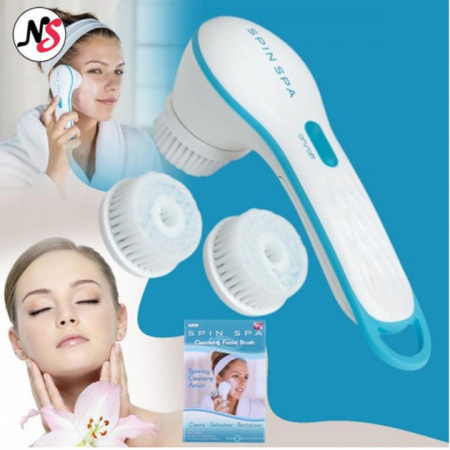 Массажная щетка для лица очищающая Spin spa Cleansing Facial Brush