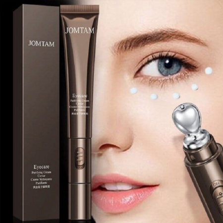 Крем для век с вибро-массажером JOMTAM Eyecare Purifying Cream Caviar Creme Nettoyante Purifiante