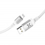 Кабель Hoco U63, lightning, 1.2 м, белый