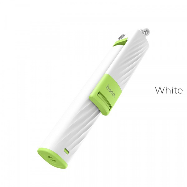 Монопод для Iphone Hoco K8 Starry mini wired, lightning, белый