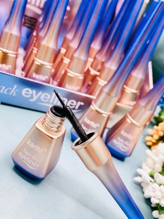 Подводка для глаз с мягкой кистью Super Black Eyeliner