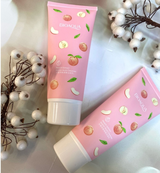 Пенка для умывания Bioaqua Peach Extract Amino Acid Cleanser