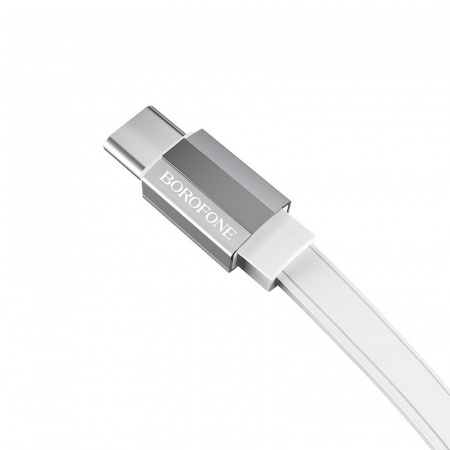 Кабель Borofone BU8 Glory, USB - USB Type-C, 1.2 м, белый