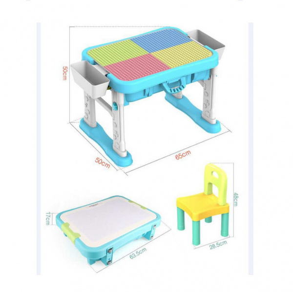 Развивающий стол конструктор Spring Flower 6 in 1 building blocks