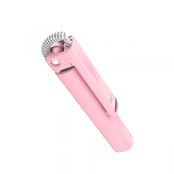 Монопод для Iphone Hoco K8 Starry mini wired, lightning, розовый