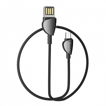 Кабель Hoco U62 USB - micro USB, 1.2 м черный