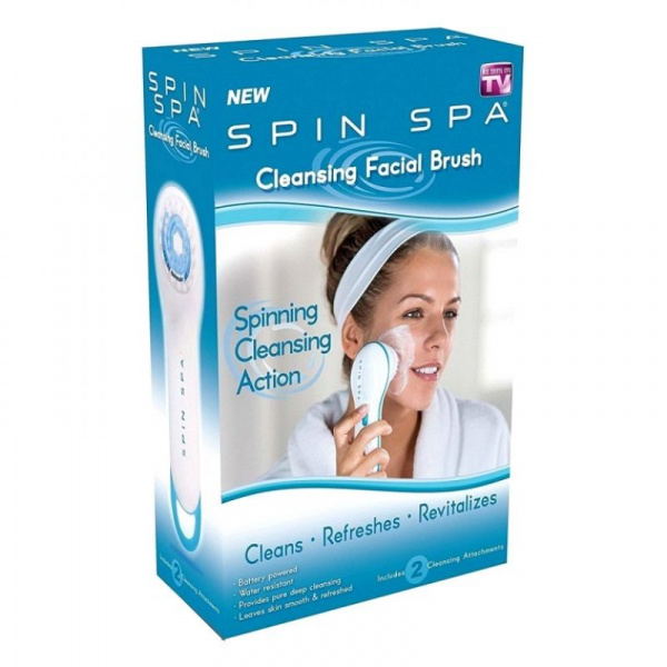 Массажная щетка для лица очищающая Spin spa Cleansing Facial Brush