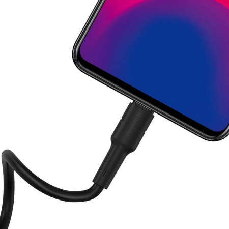 Кабель Borofone BX30 Silicone USB - micro USB, 1 м черный