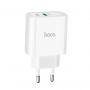 Зарядное устройство HOCO C57A Speed charger USB+Type-C, 3A, белый, 18W, быстрая зарядка