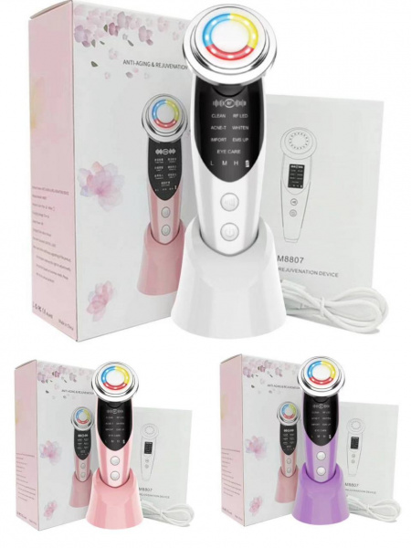 Ультразвуковой микротоковый массажер для лица Anti-Aging & Rejuvenation Device M8807
