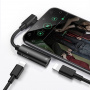 Адаптер аудио-переходник Hoco LS18 для Apple, красный
