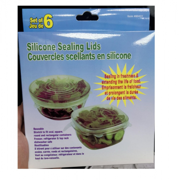 Комплект силиконовых крышек Silicone Sealing Lids Couvercles
