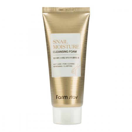 Пенка для умывания с муцином улитки Farmstay Snail Moisture Cleansing Foam