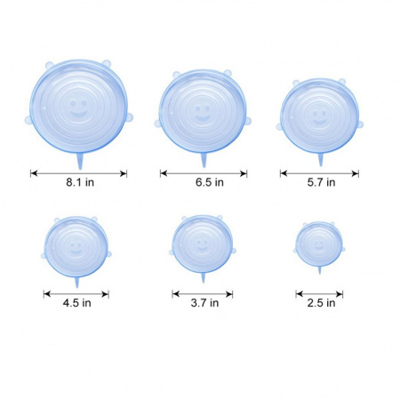 Комплект силиконовых крышек Silicone Sealing Lids Couvercles