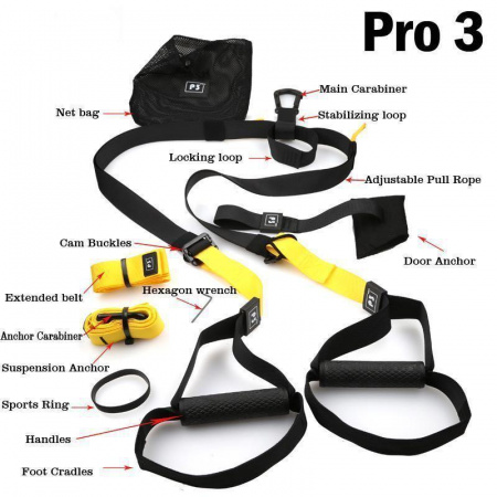 Резинки для фитнеса Suspension trainer TRP3X Pro 3