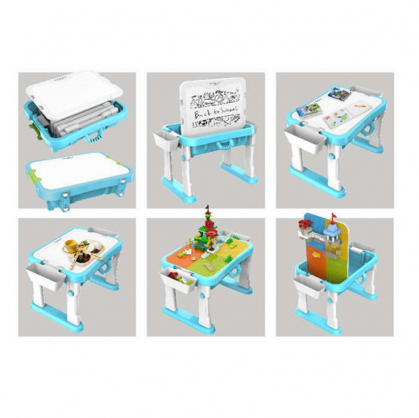 Развивающий стол конструктор Spring Flower 6 in 1 building blocks