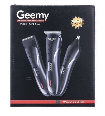 Машинка для стрижки 3 в 1 gemei gm-593
